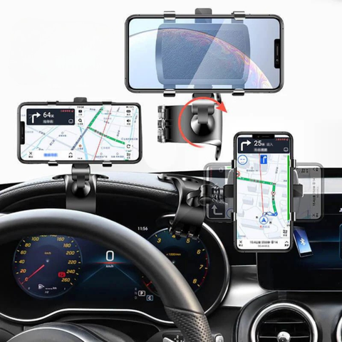 Steun Telefoon Auto – Rotatie Tot 1200° En Veilige Houder