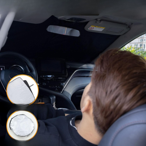 Parasoles plegables para parabrisas — Compatible con 2 y 4 puertas