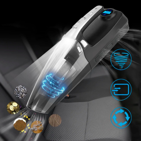 שואב אבק לרכב 4-ב-1 – ביצועים גבוהים 12V/120W