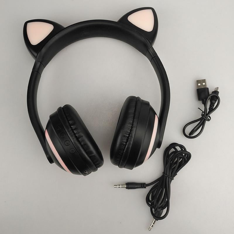 Svietiace slúchadlá Bluetooth Cat Ears - pohodlie pri počúvaní a originálny štýl