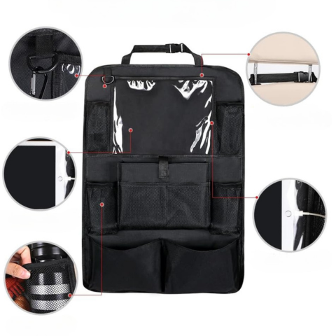 מארגן מושב אחורי לרכב — אחסון מרווח ונוח