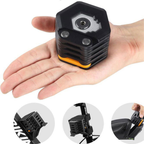 Sammenleggbart Sykkel Lås — Kompakt Og Robust Sikkerhet