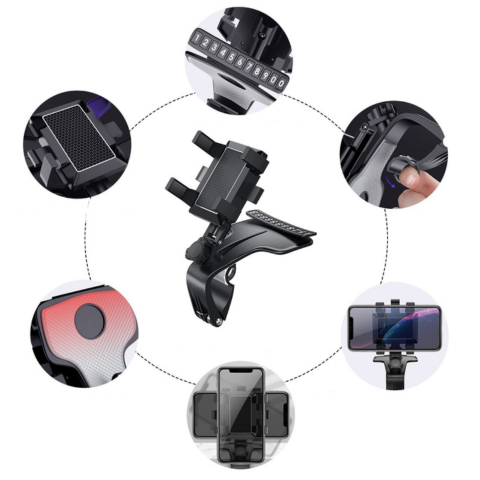 Soporte de Teléfono para Coche — Antideslizante y Seguro