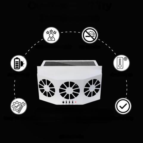 Ventilateur Solaire Auto – Facile À Installer Et Autonome