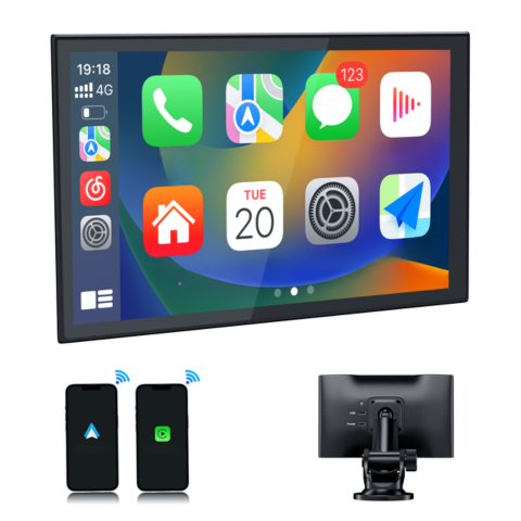 מסך מגע נייד — GPS, מוסיקה ושליטה קולית