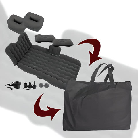 Uppblåsbar Madrass För Bakre Bänk I Bil – Praktisk Och Lätt Att Installera