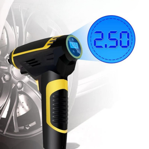Compresseur D’Air Portable 120W — Gonflage Rapide Avec Affichage Digital