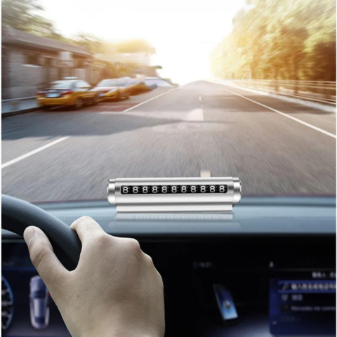 Dočasná parkovacia tabuľa — Viditeľné telefónne číslo