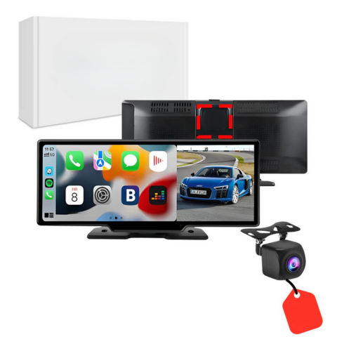 Sistema multimediale per auto - Schermo HD e CarPlay wireless