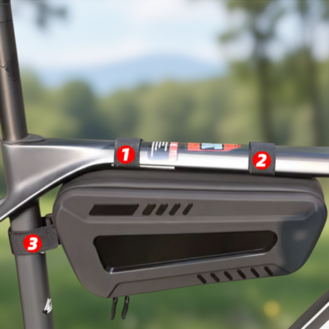 Pevná vodotesná riadidlá taška — Praktické úložisko pre bicykel