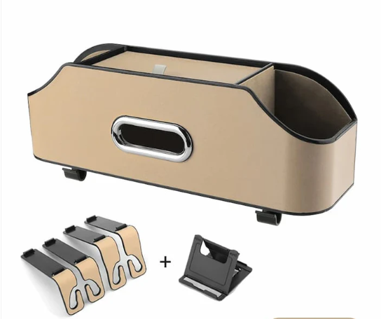 Støtte Organisator Bil – Med Integrert Serviettdispenser