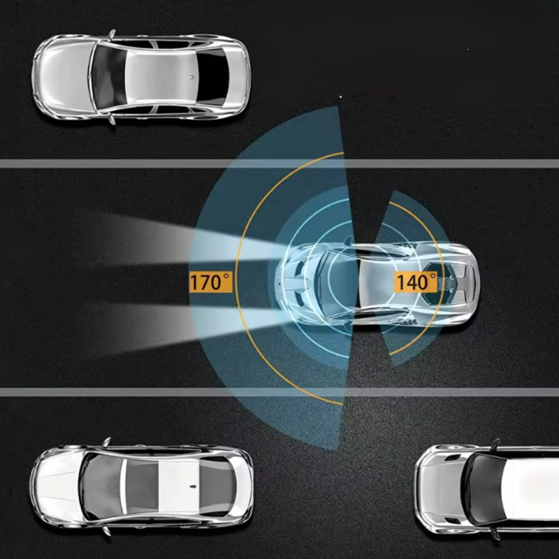 Dashcam Double Full HD Auto - Nočné videnie + Vnútorná kamera