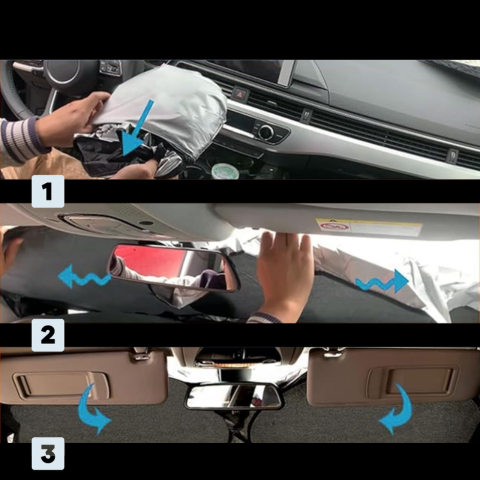 Aurinkosuoja Tuulilasille|Lämpö- ja UV-suojain