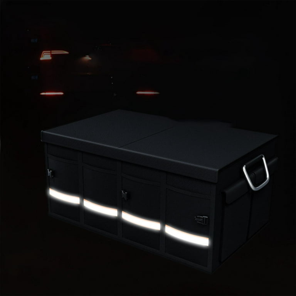 Organizador de gran capacidad para el maletero del coche - Múltiples compartimentos y estabilidad total