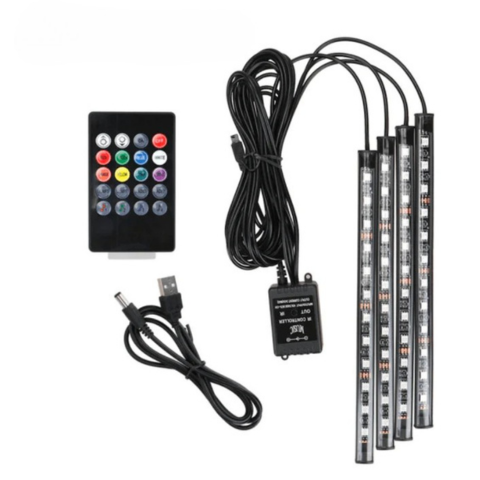 Bande LED interioare cu sincronizare sonoră 