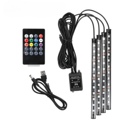 Bande LED interioare cu sincronizare sonoră 