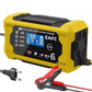 Inteligentna ładowarka do akumulatorów samochodowych 12V/24V - Wyświetlacz LCD i automatyczna ochrona 