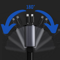 高速度12V車載充電器 – USB & Type-C 付きディスプレイ 