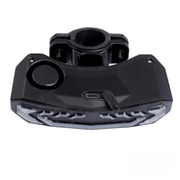 مصباح خلفي متعدد الوظائف للدراجة - إشارات الانعطاف والفرامل والإنذار