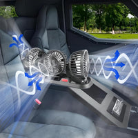 Mini Ventilátor Háromfejű – Optimális Frissesség Autóban 