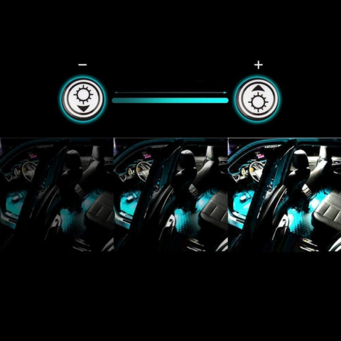 Car Ambient LED Kit – Sound Reactive Multicolor Lights 