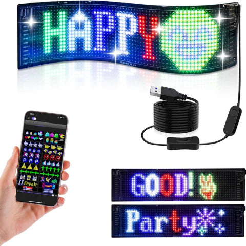 Programozható LED Panel Autóhoz — Modern Kommunikáció és Stílus 