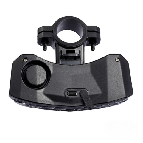 مصباح خلفي متعدد الوظائف للدراجة - إشارات الانعطاف والفرامل والإنذار