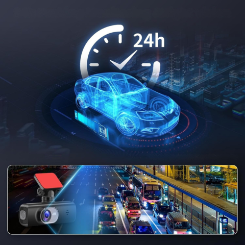 Dashcam Doppelobjektiv – Vollständige Überwachung und WiFi-Verbindung 