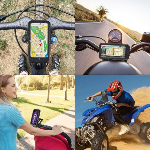 Waterproof Handlebar Support – Stable Holding And Fast Charging 