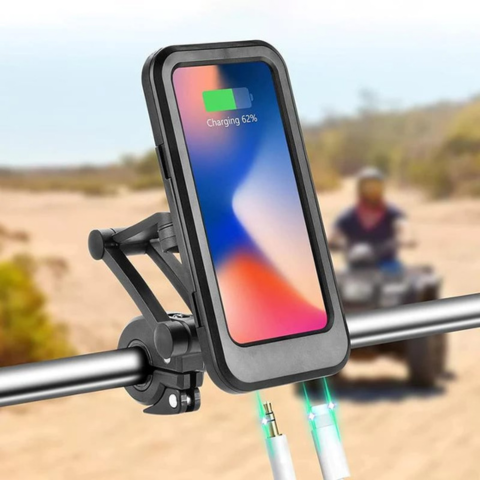 Waterproof Handlebar Support – Stable Holding And Fast Charging 