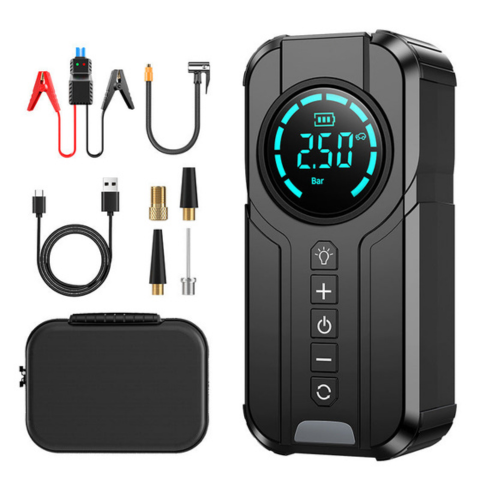 Compresseur D’Air Portable – Affichage LED Haute Précision