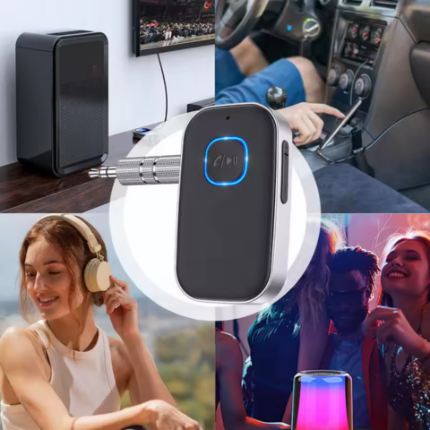 Bluetooth車載レシーバー – 通話、音楽、GPS用 