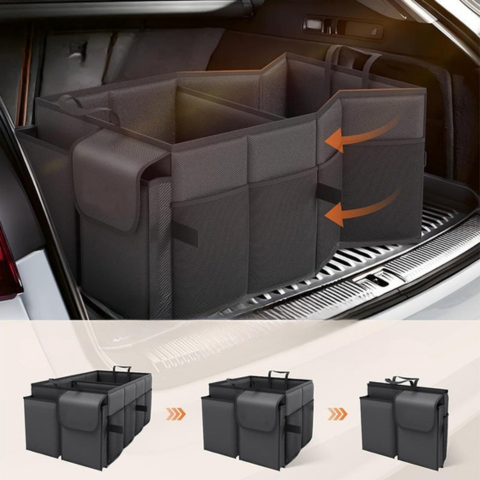 Organisateur De Coffre De Voiture — Rangement Pliable Et Pratique