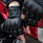 Half-finger leather gloves