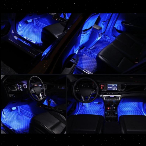 Lámpara de ambiente LED para coche – Diseño interior estilizado 