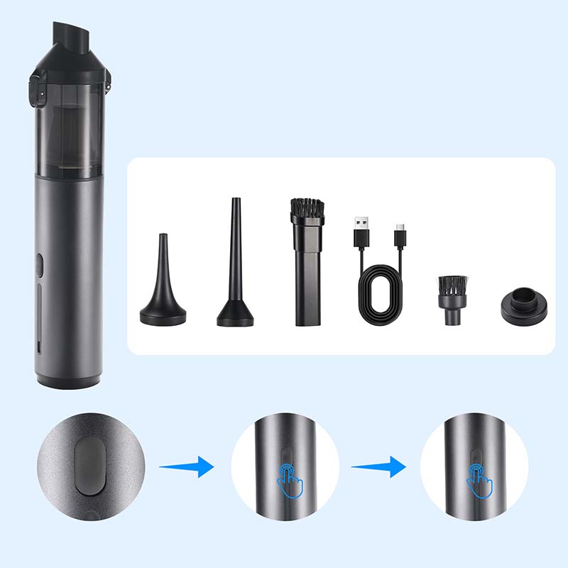 Aspirapolvere per auto senza filo ad alte prestazioni - Pulizia rapida e uso pratico