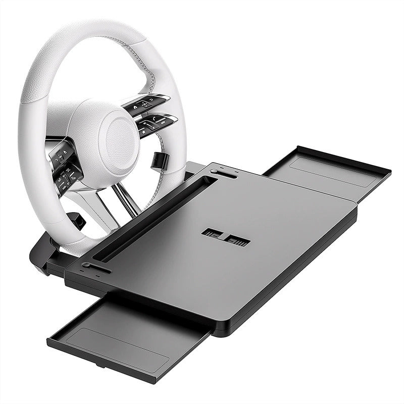 Multifunction Car Steering Wheel Shelf - Mobile Office & In-Car Meals